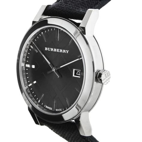 burberry bu9030|Burberry Grey Dial Black Polyvinyl Strap Men's Watch BU9030.